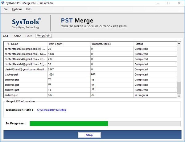 Merge PST Files Outlook