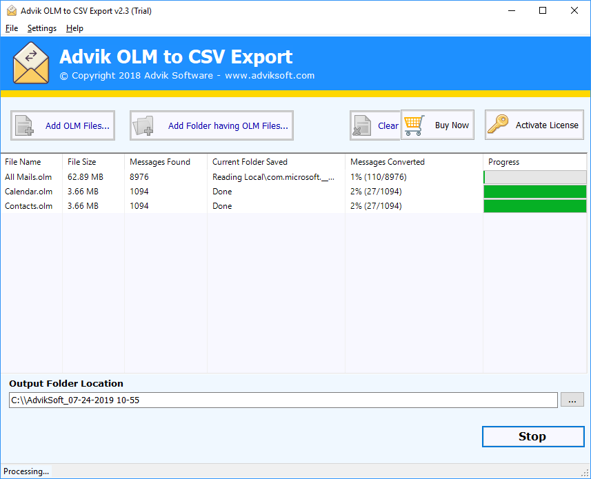 recover contacts from corrupt olm file